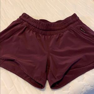 Lulu Lemon Maroon Shorts